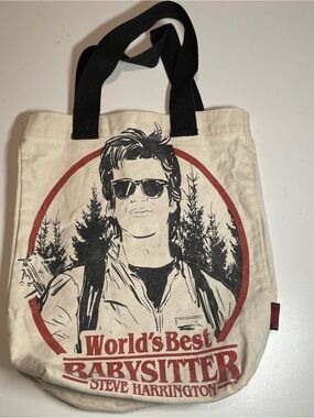 Stranger Things Canvas Messenger Tote Steve Harrington